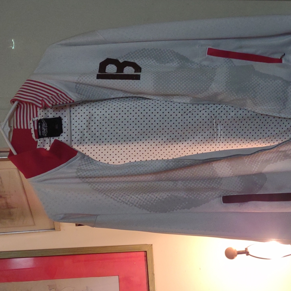 Men's NWOT multi color full zip performance jacket